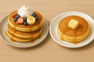 パンケーキ ホットケーキ 違い