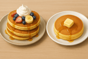 パンケーキ ホットケーキ 違い