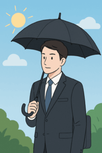 メンズ日傘