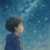 少年 星空