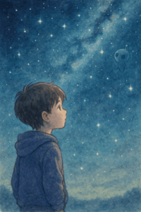 少年 星空