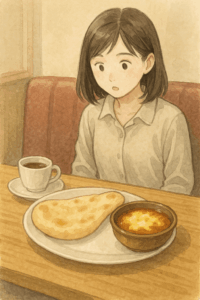 チーズカリーとナン